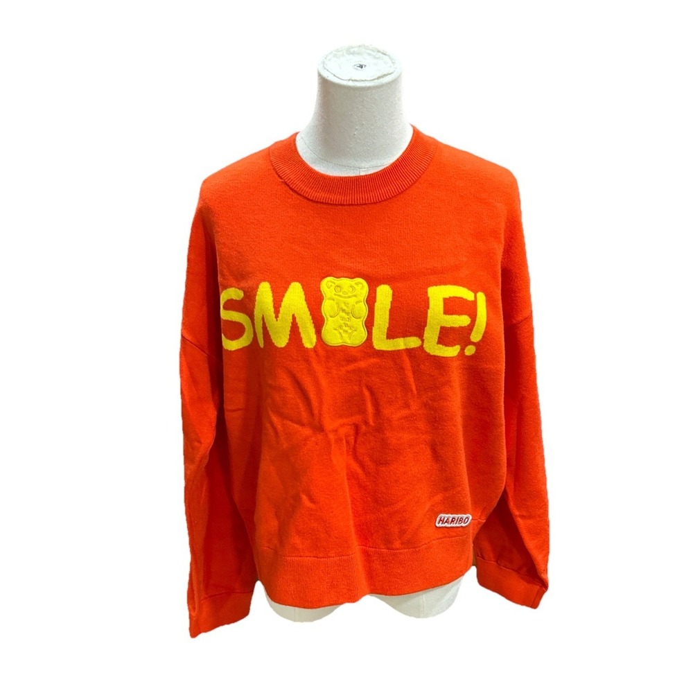 Haribo Bear Sweater Crew neck Womens Large Red